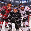 Funny Grandpa Face Balaclava – 3D Old Man Ski Mask for Hockey Lovers